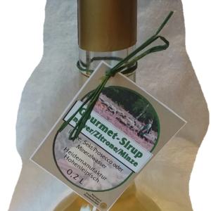 Gourmet-Sirup Ingwer/Zitrone/Minze 0,2 L